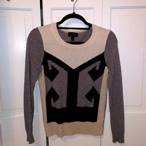 J. Crew geometric knit sweater